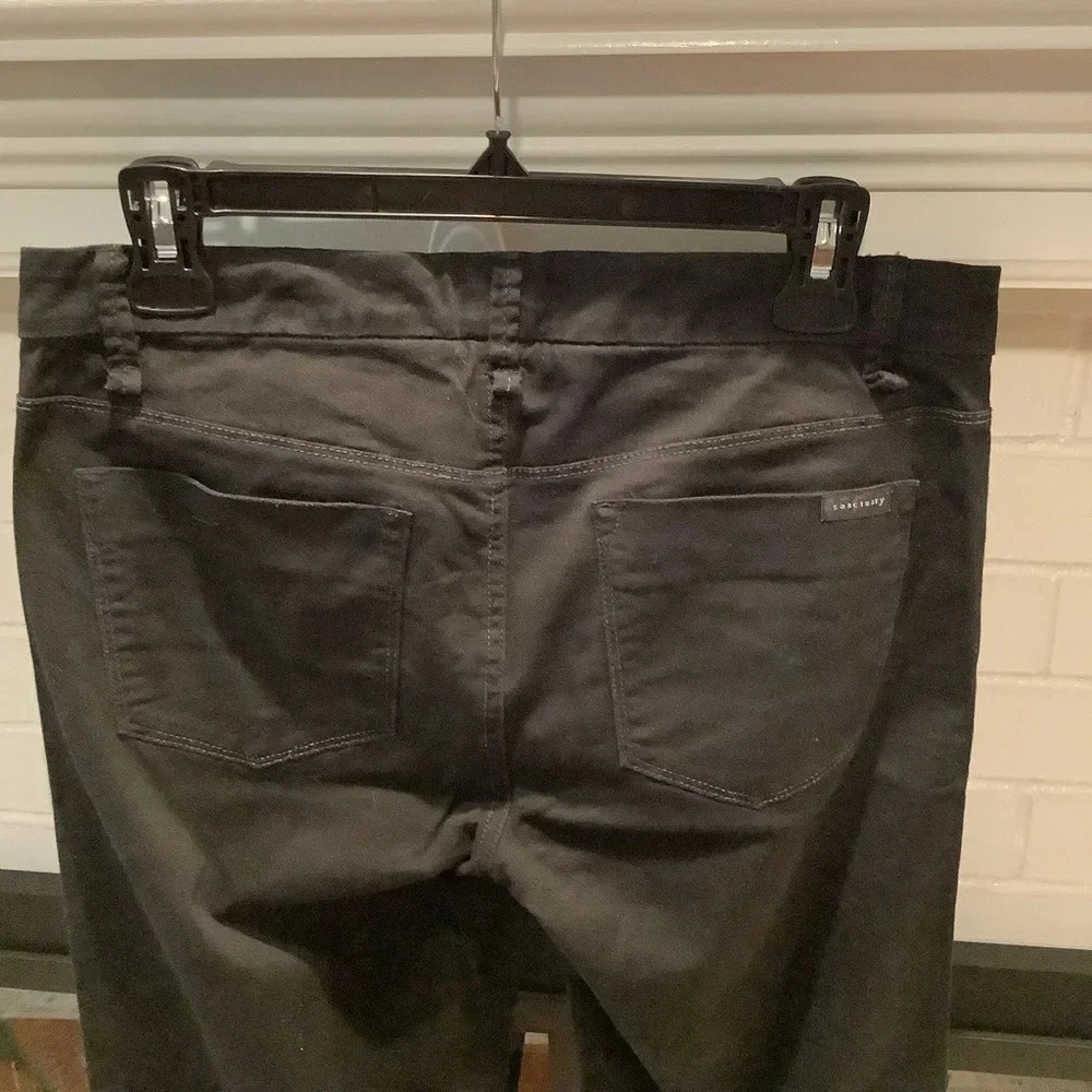 #349 Sanctuary Los Angeles Black Wide Leg Jean Size 30 - Picture 6 of 6